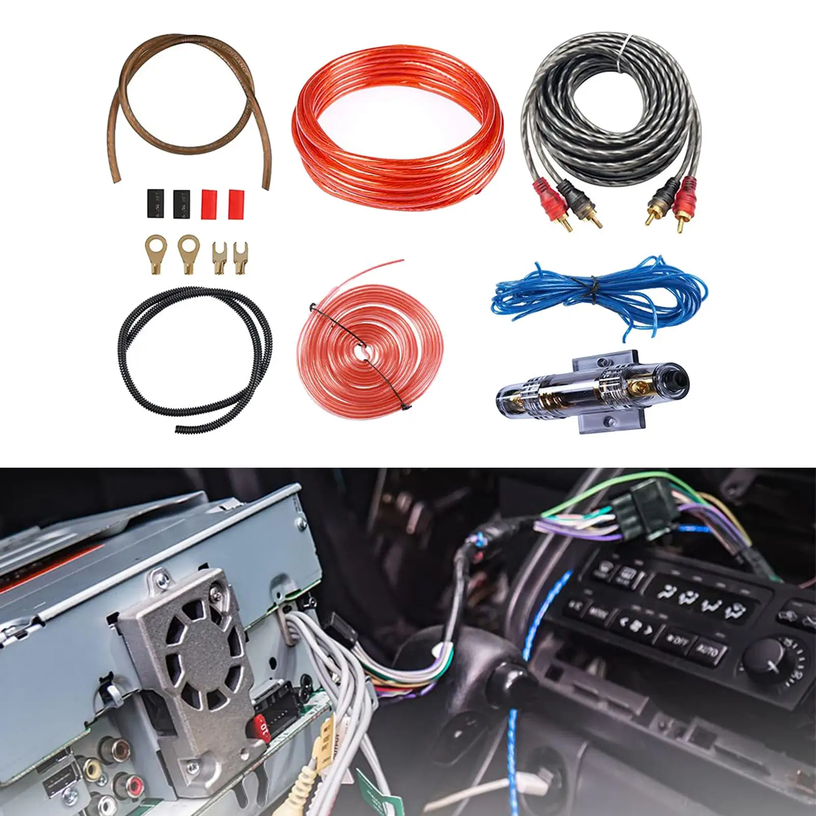 Car Audio Wiring Kit Amplifier Installation Kit Woofer Wiring Kit Sound System