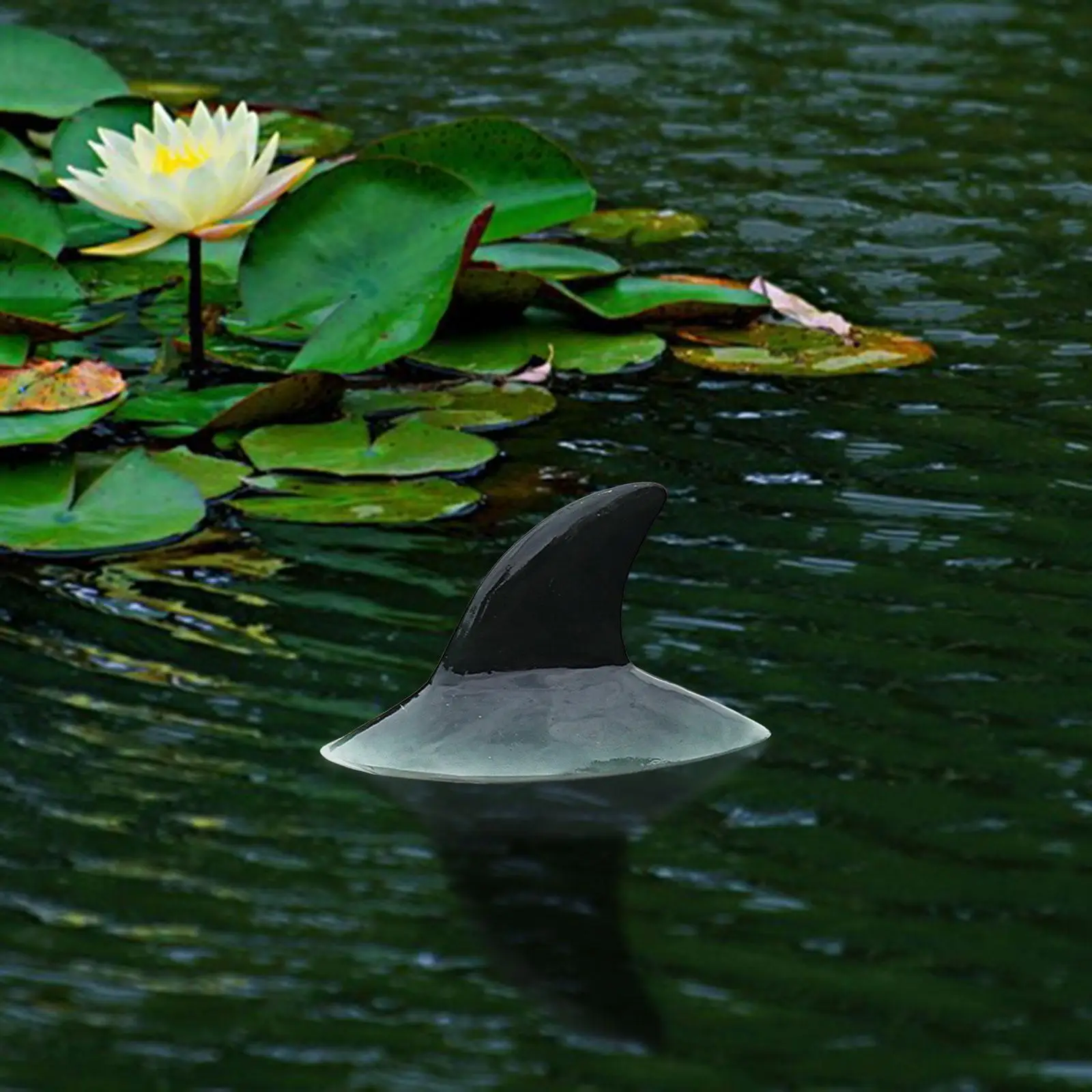 

Плавающий пруд в виде акулы, водный приманка, орнамент, аксессуары, озорная игрушка, украшение двора для двора, пруда, открытый бассейн, сад