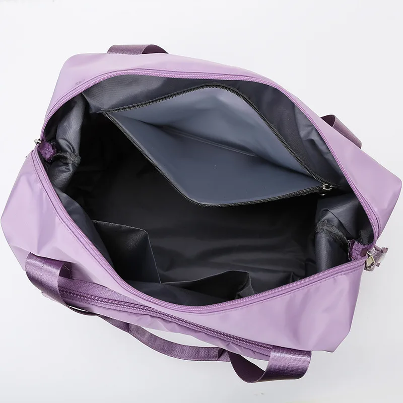 Bolsa de viaje plegable para hombre y mujer, bolso de mano impermeable con separación en seco y húmedo, bolsa de equipaje de gran capacidad, 2022