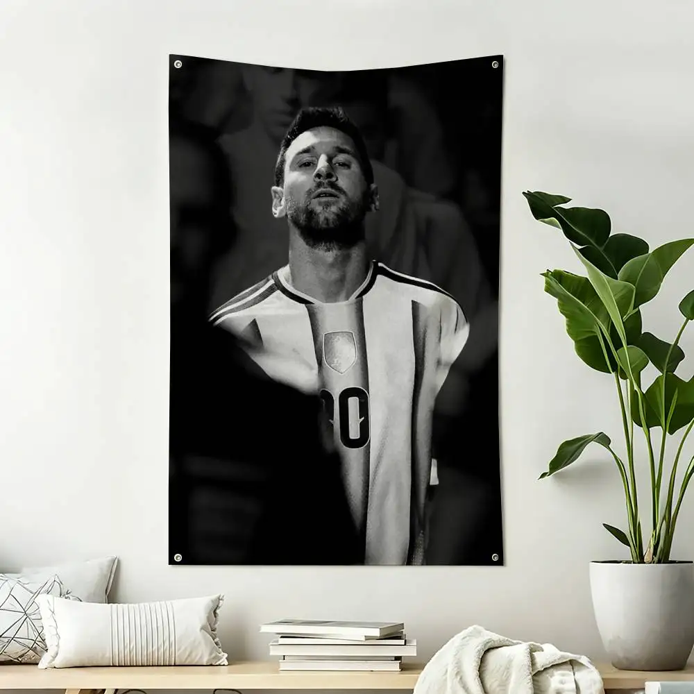 Legend 10 L-Lionel Messi   Home Decor Vertical Flags Indoor Outdoor Hanging Decor for Bedroom Living Room Wall Decoration