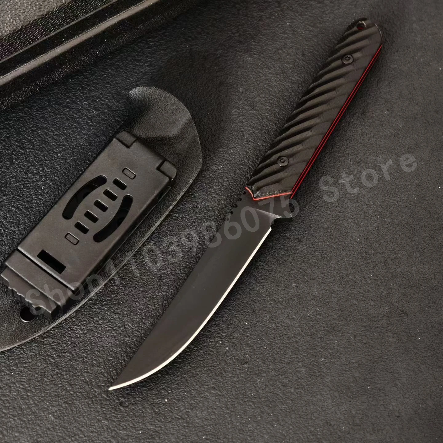 

Черный уличный маленький прямой нож 8Cr13Mov Blade G10 Ручка Кемпинг Тактический охотничий нож для самообороны Практичный режущий нож