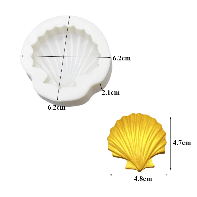 Shell Silicone Mold Sugarcraft Chocolate Cupcake Baking Mold Fondant Cake Decorating Tools