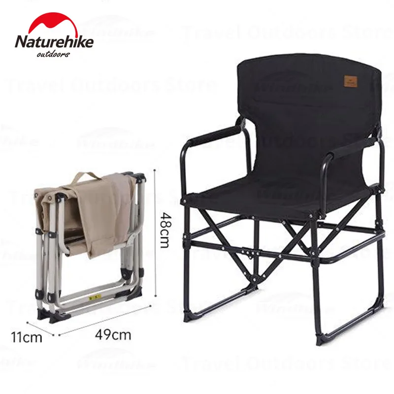 Naturehike Portable Chair Folding Stool Director Seat Outdoor Travel Beach Picnic Fishing Camping Supplies High Load Bearing