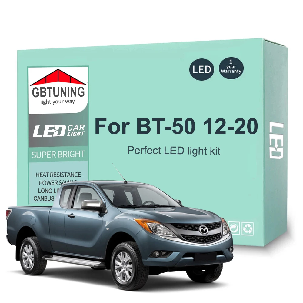 10 шт. автомобильные аксессуары для Mazda BT-50 BT50 2012 2013 2014 2015 2016 2017 2018 2019 2020 Canbus светодиодные лампы для внутреннего освещения инструменты