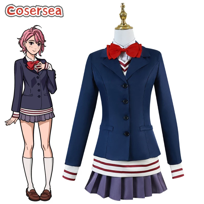 

Cosersea Aira Shiratori Cosplay Costume Dandadan Aira Shiratori Women Dress Uniform Halloween Carnival Party Cos Outfit Fullset