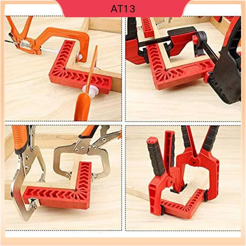 

AT13 40Pcs Positioning Squares For Woodworking, 90 Degree Corner Right Angle Clamps Carpenter Corner Clamping Square Tool