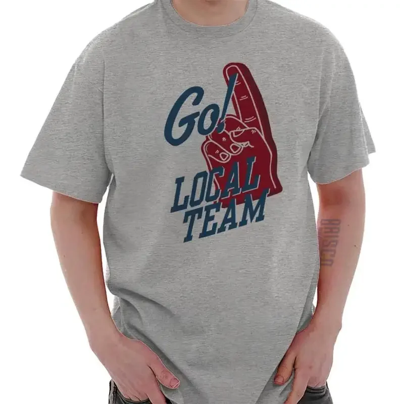 Funny Sports Foam Finger Go Local Team Joke Womens Or Mens Crewneck T Shirt