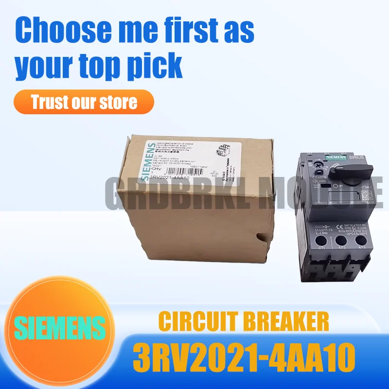 

New Original SIEMENS 3RV2 Series 3RV2021-4AA10 10-16A Motor Protection Circuit Breaker