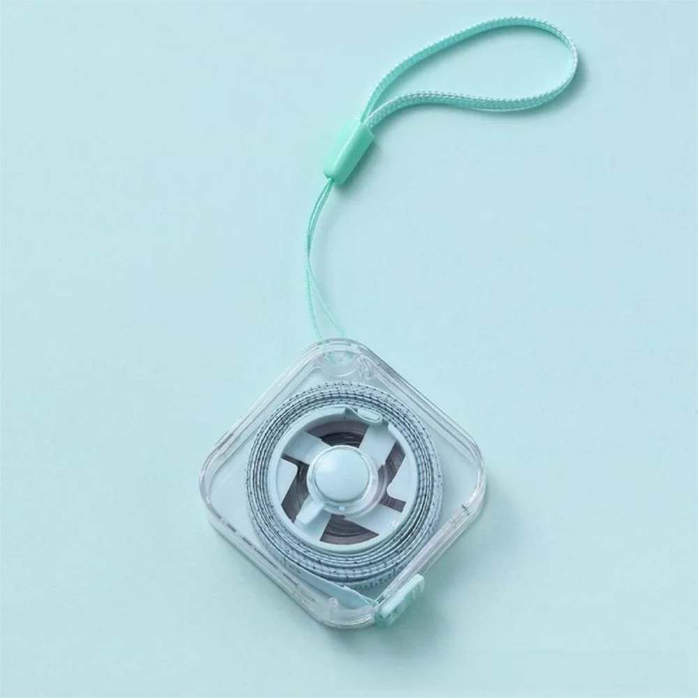 Portable 2M Length Soft Tape Measure Mini Size Transparent Retractable Ruler Colorful Measuring Tape Sewing