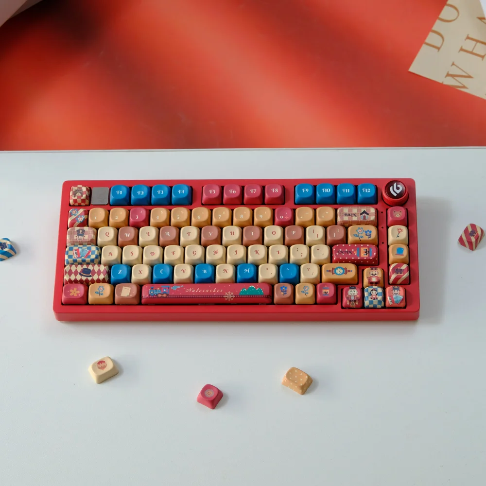 

132 Keys Nutcracker Keycap XOA MOA Profile Dye Sublimation PBT Keycaps For MX Mechanical Keyboard Accessory 2.25U 2.75U ISO Ente