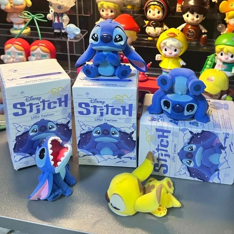

Stitch Little Emotions Series Blindbox Cute Anime Figure Mystery Box Stitch Anime Doll Surprise bag Statue Girl Collectible Gift