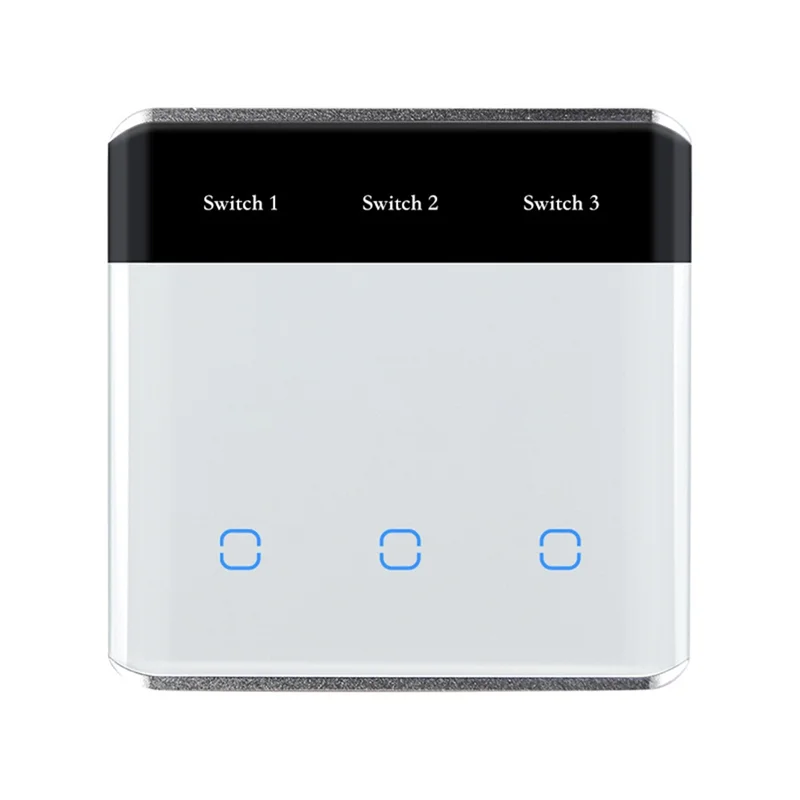

TUYA Zigbee 3.0 Wireless Smart Touch Switch With Light Emitting Diode Screen EU Plug Black And White
