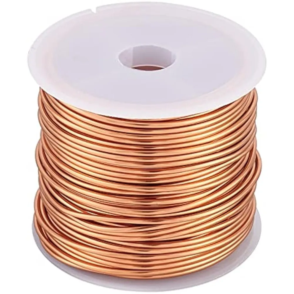 

16 Gague 32.8ft Tarnish Resistant Copper Wire, Copper Jewelry Craft Wire for Jewelry Beading, Wrapping, Sculpturing, Floral