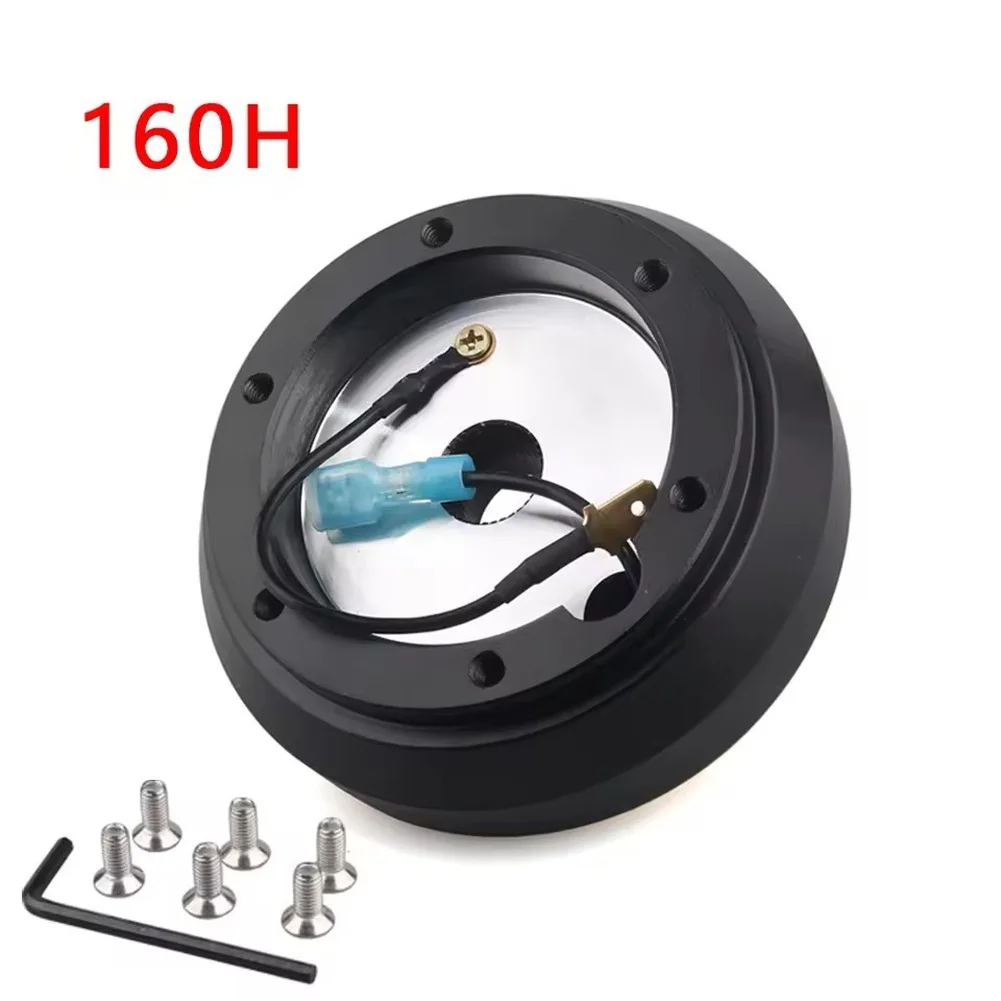 

160H Aluminum Steering Wheel Hub Adapter for For KIA For HYUNDAI Accent Compatible with Multiple Vehicle Models