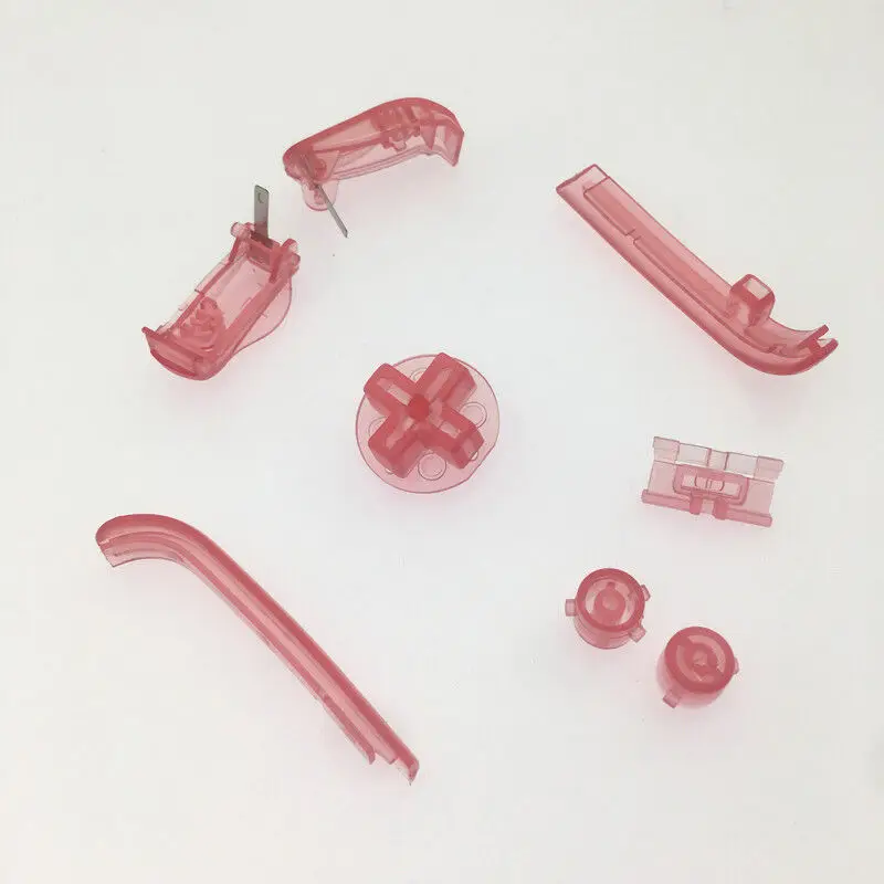 

Clear Pink Full Buttons Set Replacement Parts for Nintendo GameBoy Advance GBA