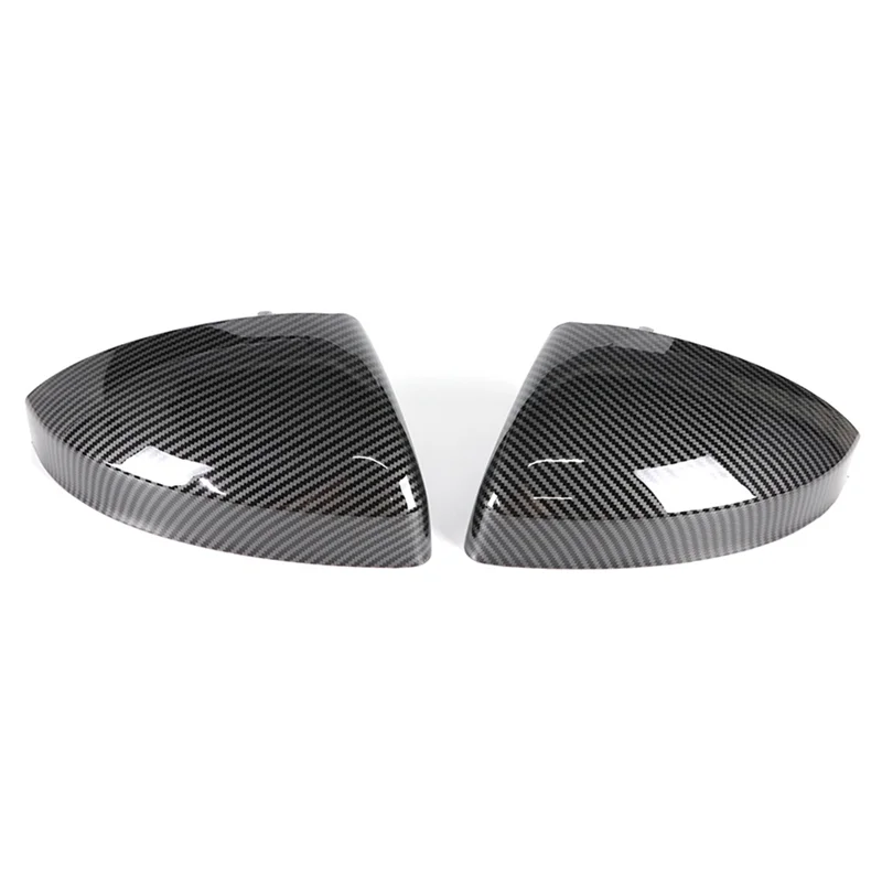 Carbon Fiber Pattern Car Side Door Rearview Mirror Cover Trim for Audi TT TTS TTRS MK3 R8 4S 2014-2023