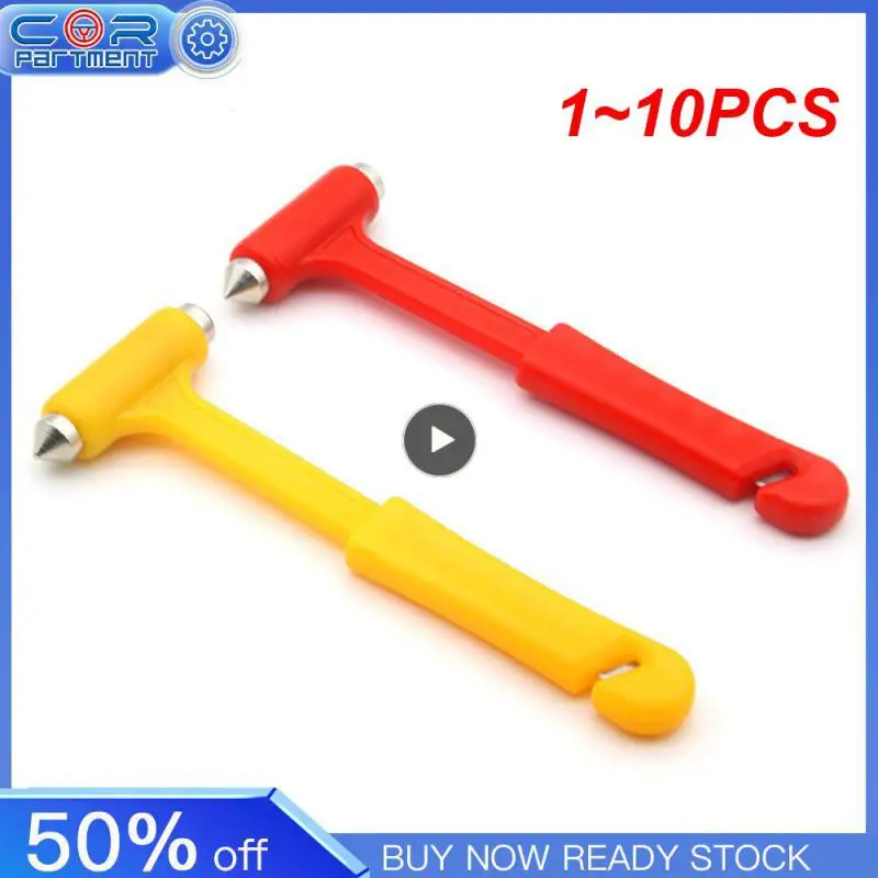 1~10PCS Car Safety Hammer Seat Belt Cutter Tool Car Tools Emergency Car Glass Window Breaker Mini Hammer Car Life-Saving