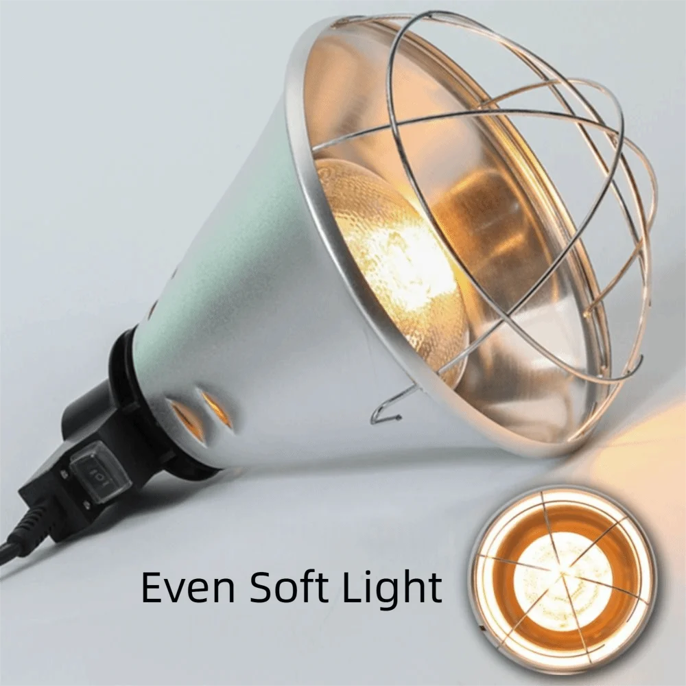 

Adjustable Temperature Warming Lampshade Silver Warm Thermal Cover Breeding Lamp Lamp Net Insulation Heating Heat Lamp Holder