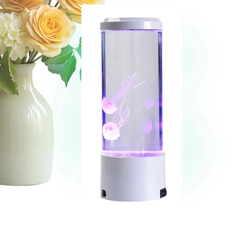 ABAE-LED แมงกะพรุนไฟกลางคืนพร้อมรีโมทคอนโทรล USB ขับเคลื่อนโหมดแสงสีสันสดใสสําหรับโฮมออฟฟิศเดสก์ท็อปตกแต่ง
