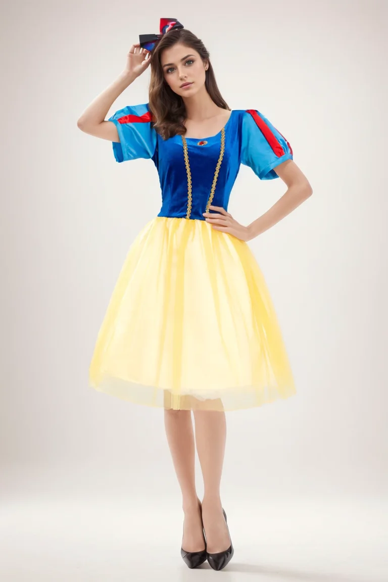 Halloween adult Snow White dress stage show cosplay Disney Anna Elsa costume adult