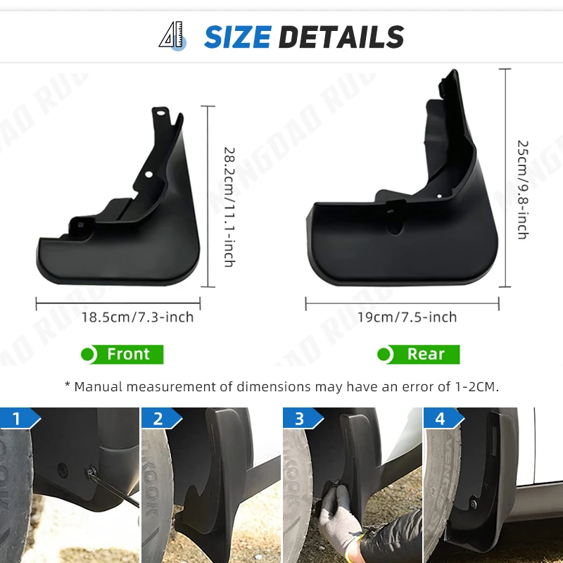 Car Mud Flaps Splash Guard Mudguards Car Styling For Ford Focus ST ST-LINE 2020-2023 MudFlaps Front Rear Fender Accessories