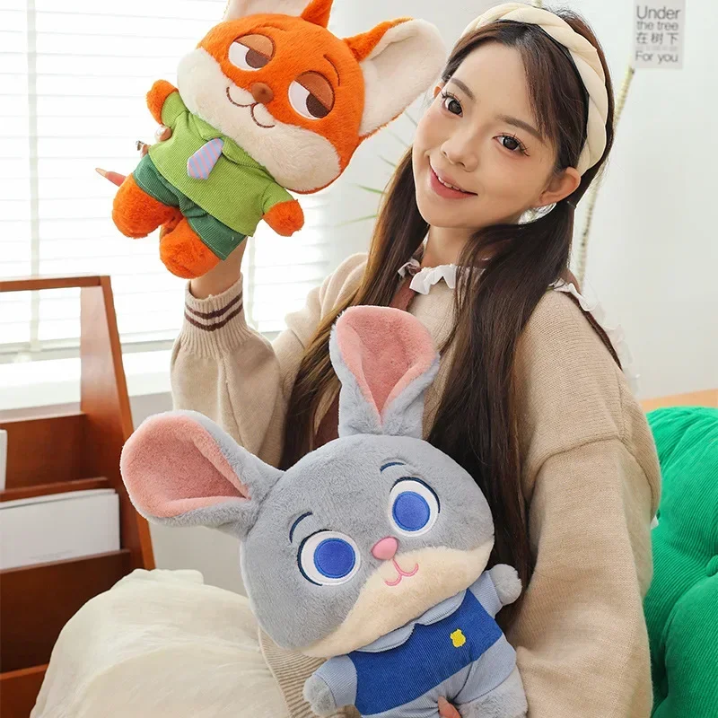 35-45 cm schattige cartoon Q-versie van Zootopia-serie Judy Nick Fox konijn zachte cartoon pop schattige pluche pop cadeau voor jongens en meisjes