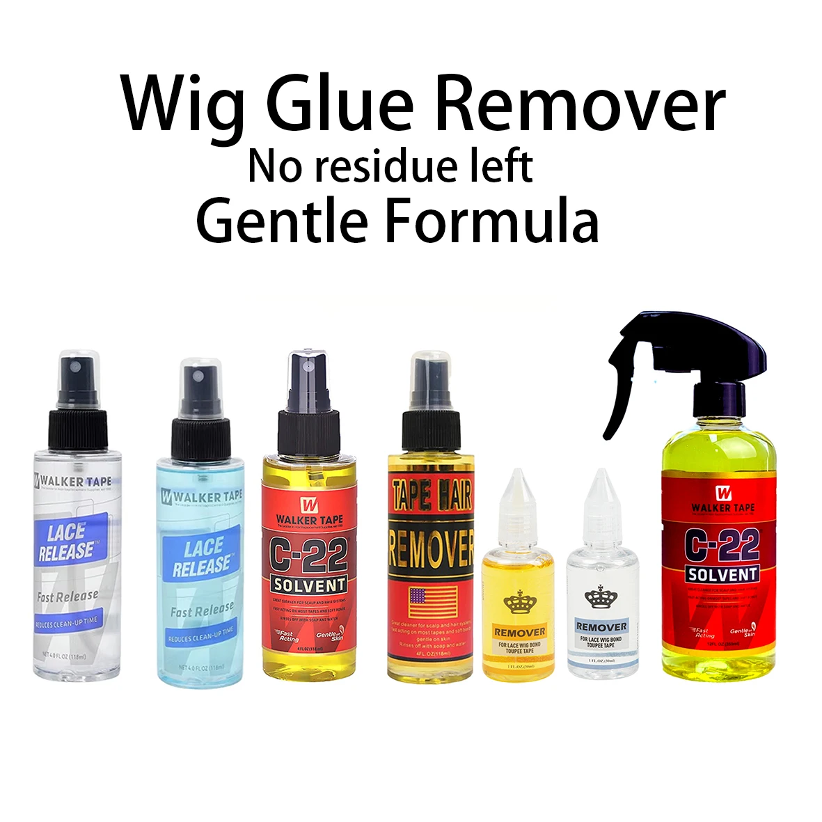 

Lace WigsTape Remover Set Toupee ,NON Residue Removal Scalp-friendly Formula Glue Cleaner