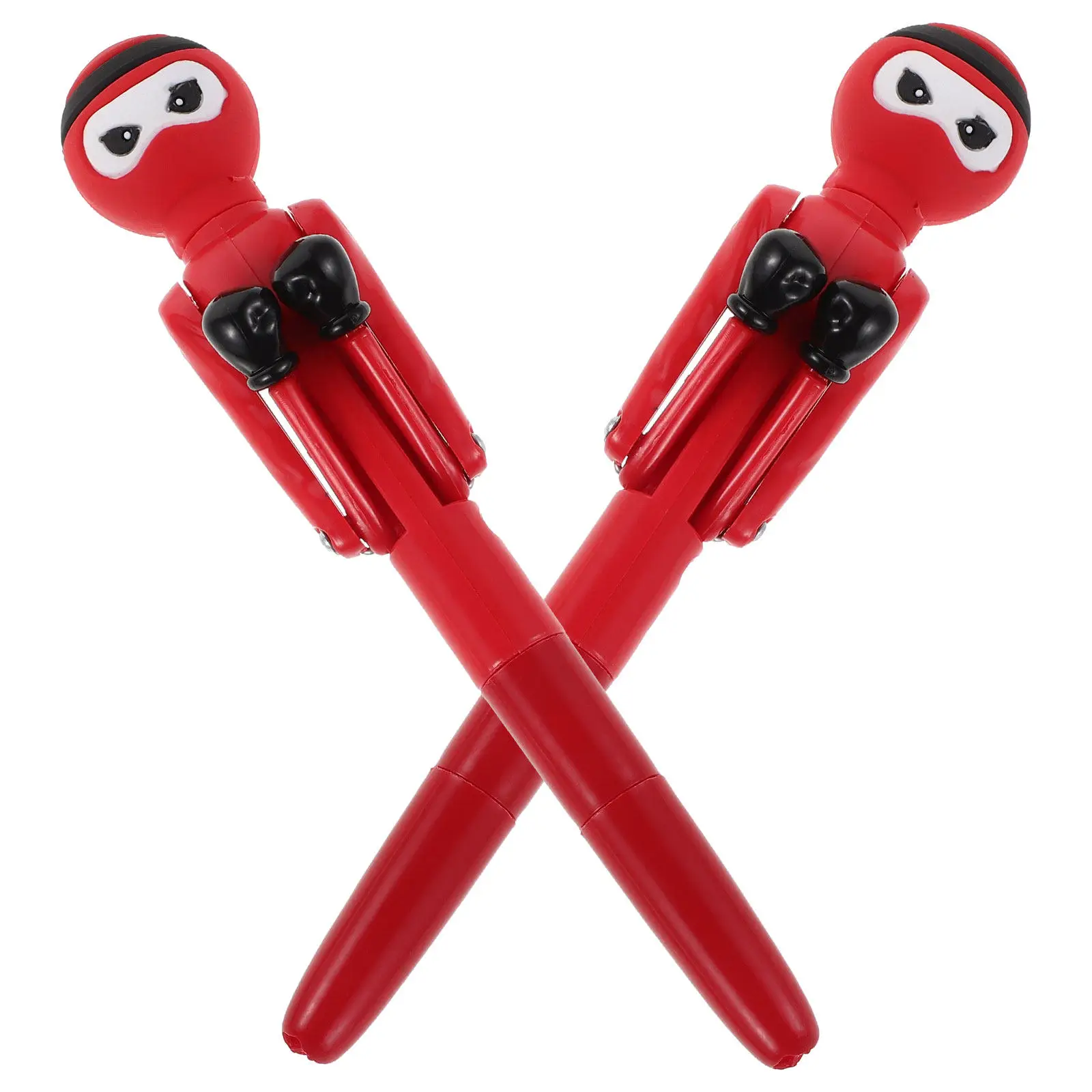 

2Pcs Boxing Themed Ballpoint Pens Novelty Punching Design Smooth Write Stationery Pen for School Office Party Bag Fillers