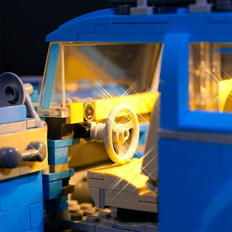 DIY LED Light Kit สําหรับ LEGO 10252 Volkswagen Beetle (เฉพาะไฟ LED,ไม่มีบล็อกรุ่น)