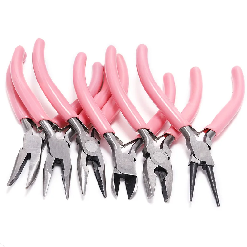 1Set Hot Selling Multifunctional and Multi Style Curved Mouth Pliers Oblique Mouth Scissors Mini Pliers DIY Jewelry Tools Pliers