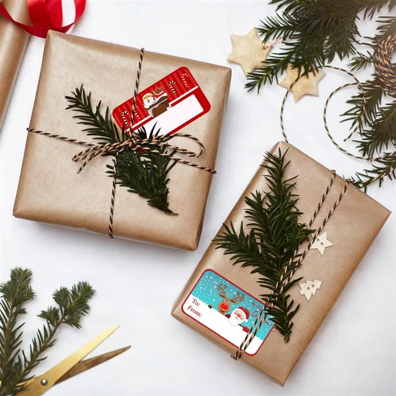 144 adesivi per etichette regalo autoadesive natalizie 24 disegni assortiti babbo natale pupazzi di neve albero di natale cervi etichette natalizie decalcomanie