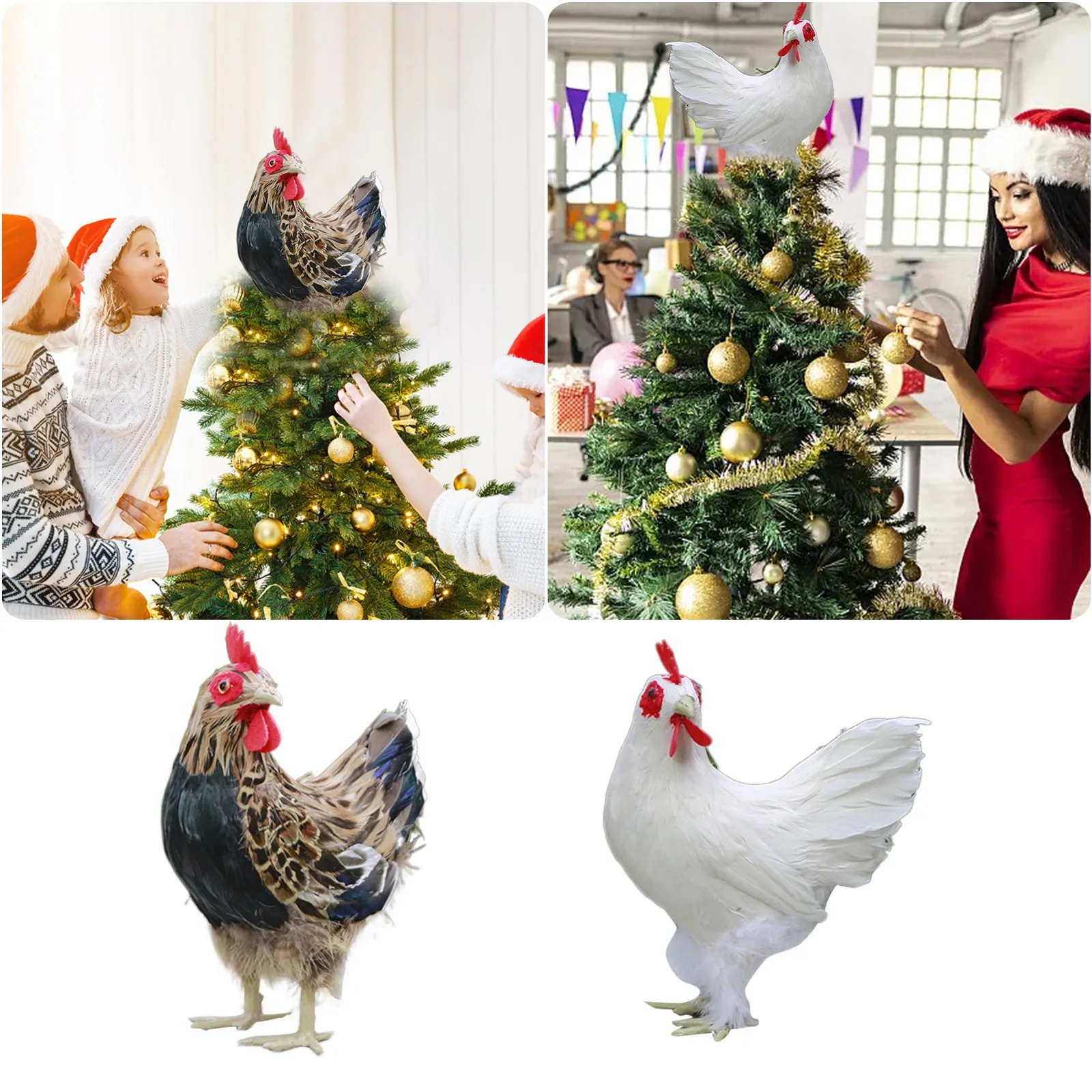 

Уникальный стоячий Топпер для рождественской елки Chook (1 шт.)