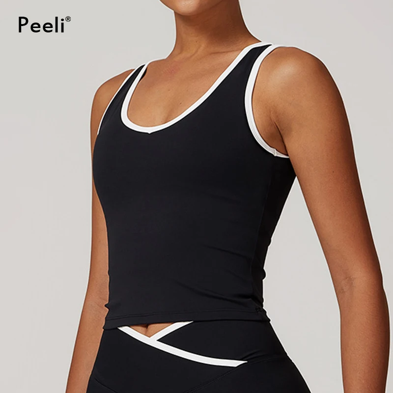 Sports Vest Women Gym Top Training Sleeveless Yoga Clothes Sports Tops Quick Dry Sportswear Padded Sports Bra Workout Tank Top