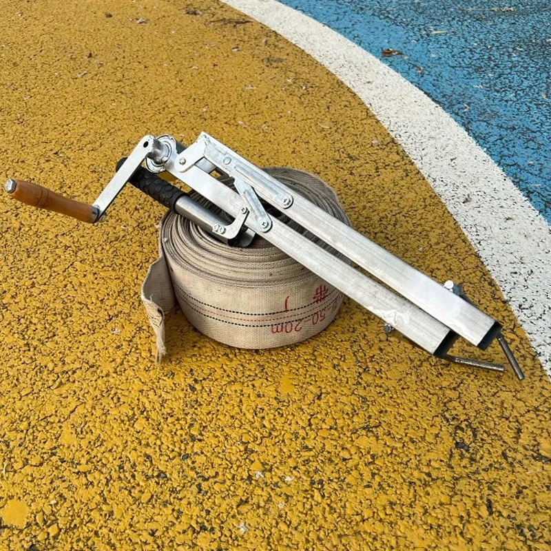 آلة بكرة خرطوم المحمولة دليل خرطوم النار اللفاف طوي خرطوم المياه الزراعية قطعة أثرية لف الرف