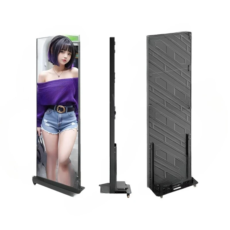 P2.5 Outdoor Waterproof Vertical Publicidad Led Digital Standing Display Poster Screen Totem Exterior Signage for Advertising