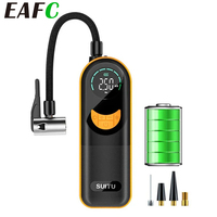 EAFC 4000mAh Mini Car Tire Air Pump Charging Wireless 150PSI Car Air Compressor Air Pump LCD Screen Suitable for Car Motorcycle