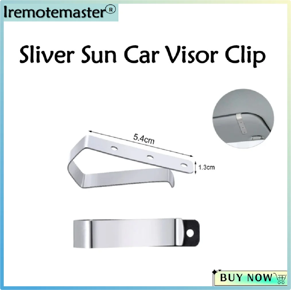 

10 pcs Stainless Steal Visor Clip only for Remote of Liftmaster Chamberlain Sears Craftsman Garage Door opener