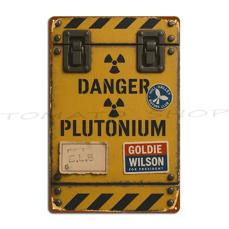 Get Back To The Future This Sucker Is Nuclear Metal Signs Garage Designing Bar Club Customize Tin Sign Poster