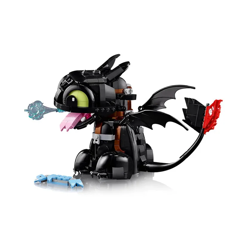 Nuevos juguetes de bloques de construcción de la serie IDEAS para colección de fans de niños y niñas, regalo de cumpleaños 10375 Cómo entrenar a tu dragón - Sin dientes