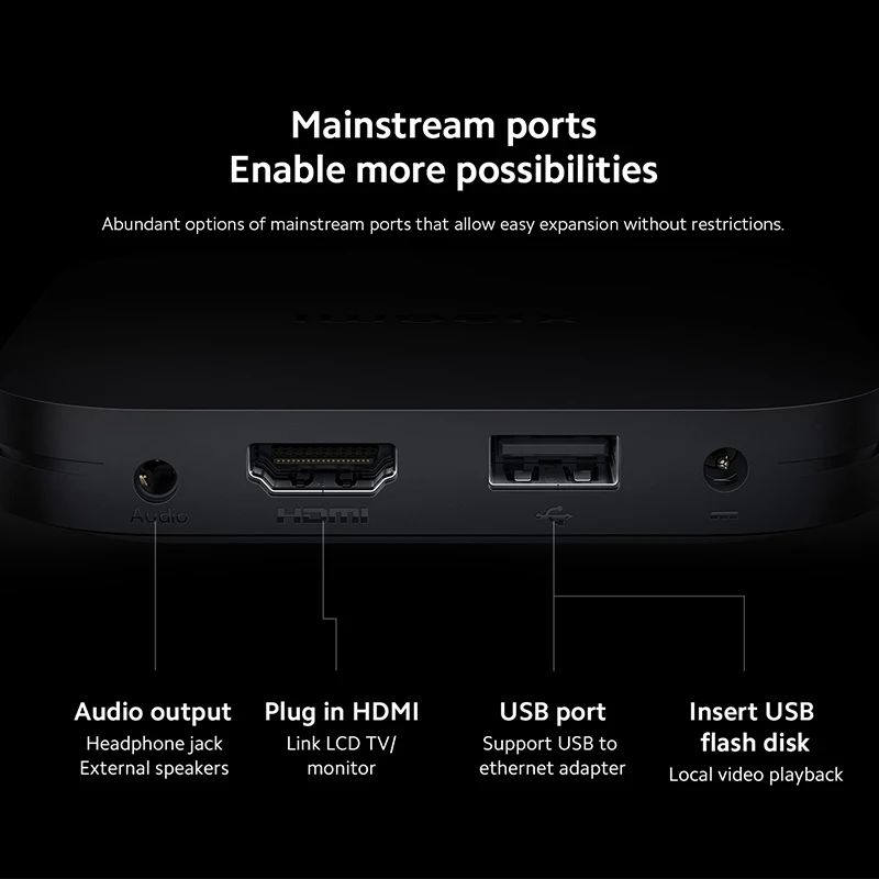 Global Version Xiaomi Mi TV Box S 2nd Gen 4K Ultra HD BT5.2 2GB 8GB Google TV Google Assistant Smart TV Box