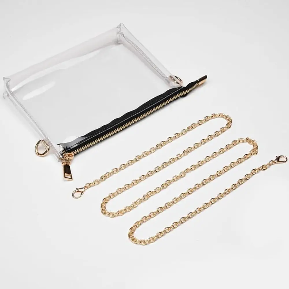 

New Clear Travel Purse Large Capacity PVC Small Crossbody Bag Square with Zipper Shoulder Bag