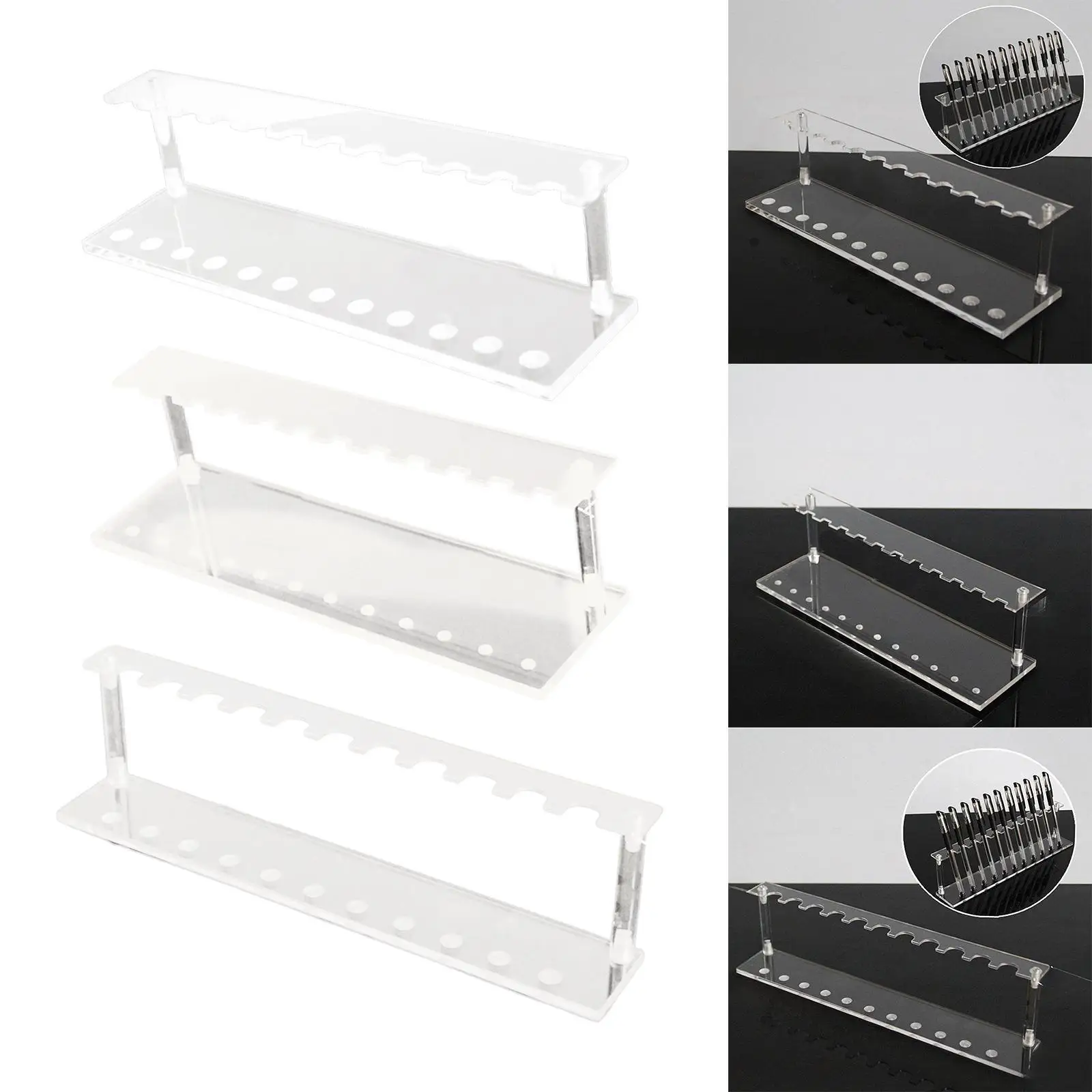 Акриловая подставка для ручек, косметический держатель для ручек для бровей, домашние вечеринки