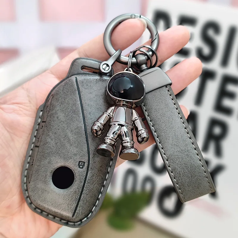 

Leather for BMW X7 G07 2023 7 Series Ix XM I7 X7 735i 740i LCI IX I20 X1 U11 G70 G09 U06 G81 Smart Remote Car Key Cover Keychain