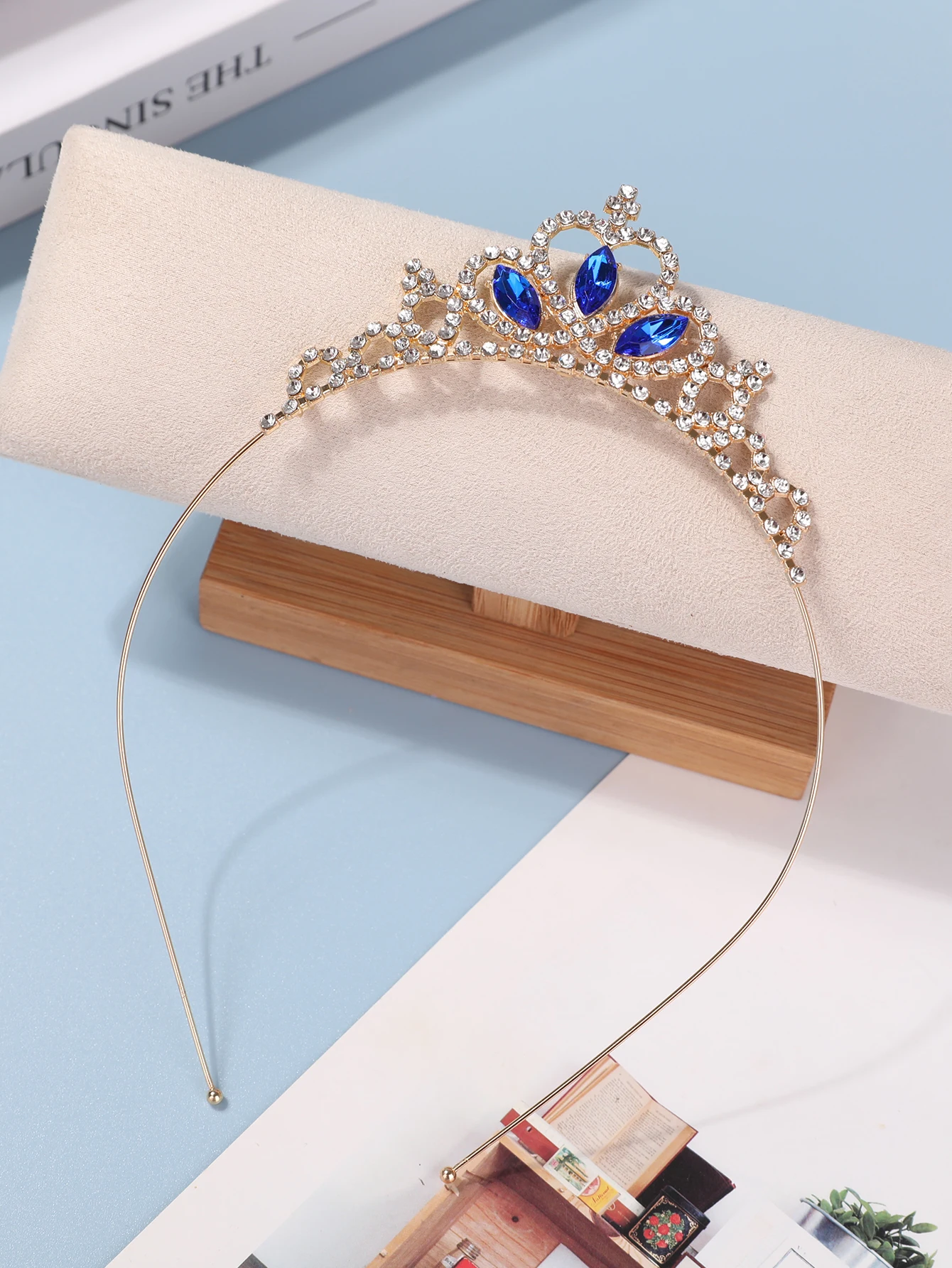 Frozen Princess Strass Krone Kopfschmuck Kinder Haarband Mädchen Aisha Stirnband Haarschmuck – Detail 1