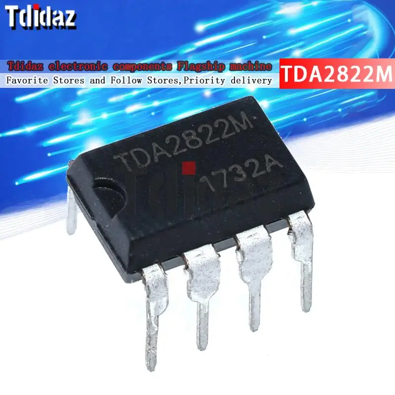 10PCS TDA2822M DIP8 TDA2822 2822 DIP-8 DIP new and original IC Chipset