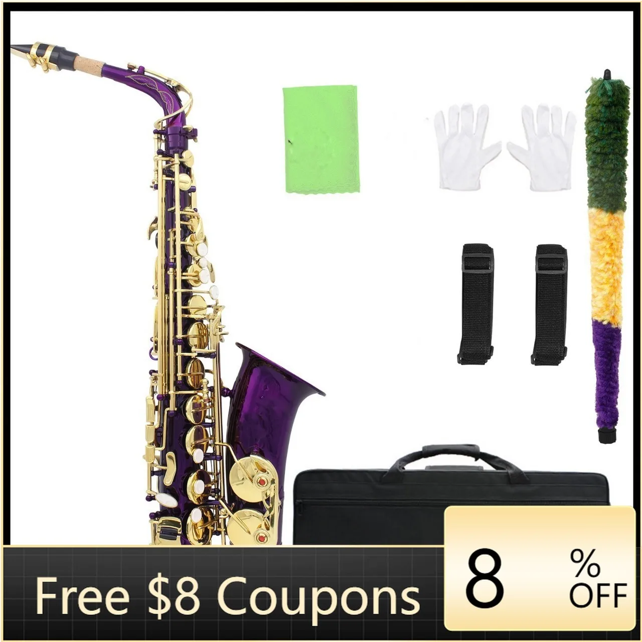 

STLF D minor mid-range saxophone wind instruments Various color gold-plated saxophone beginners