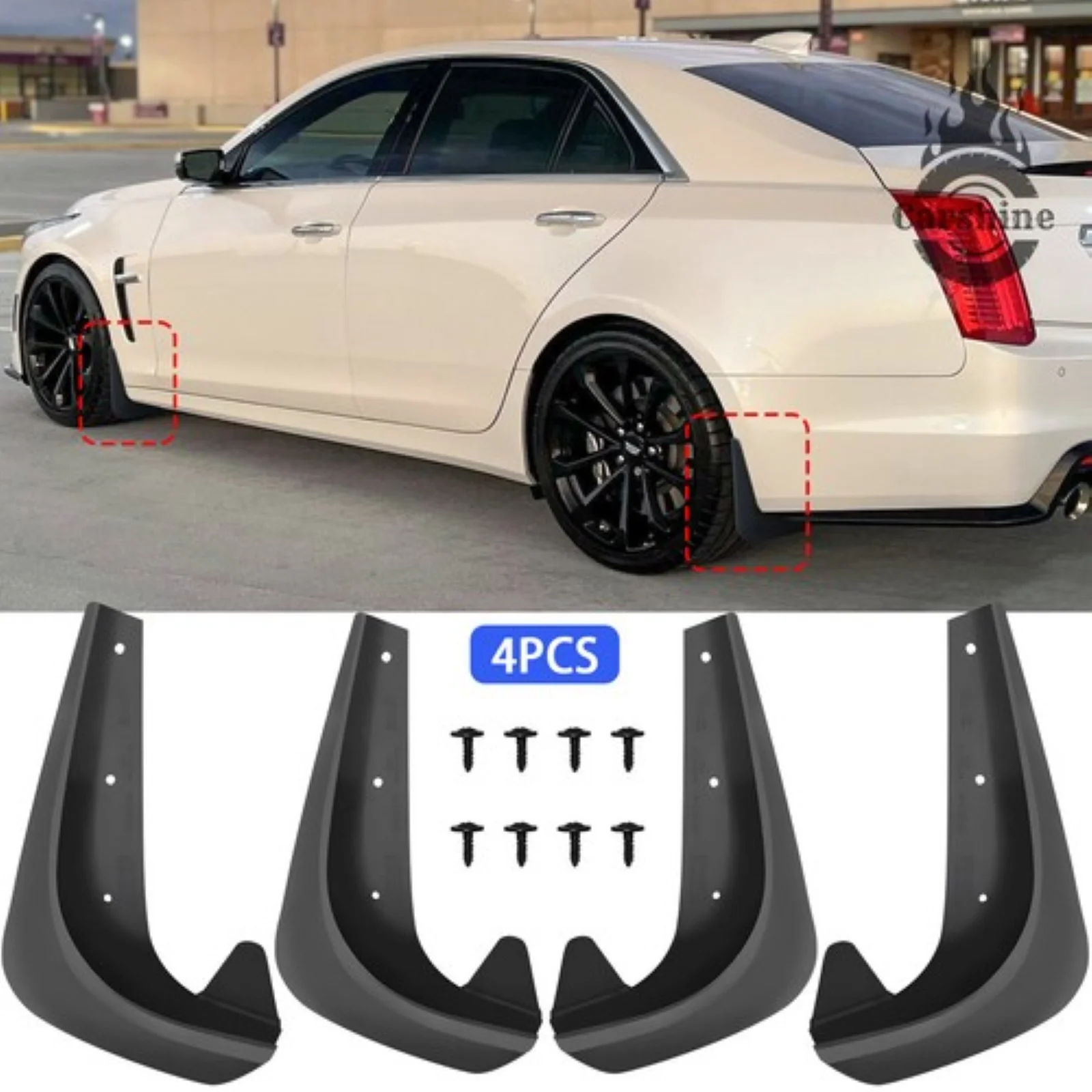 

Для Cadillac CT5 CT6 CTS DTS 4x передние и задние брызговики брызговики