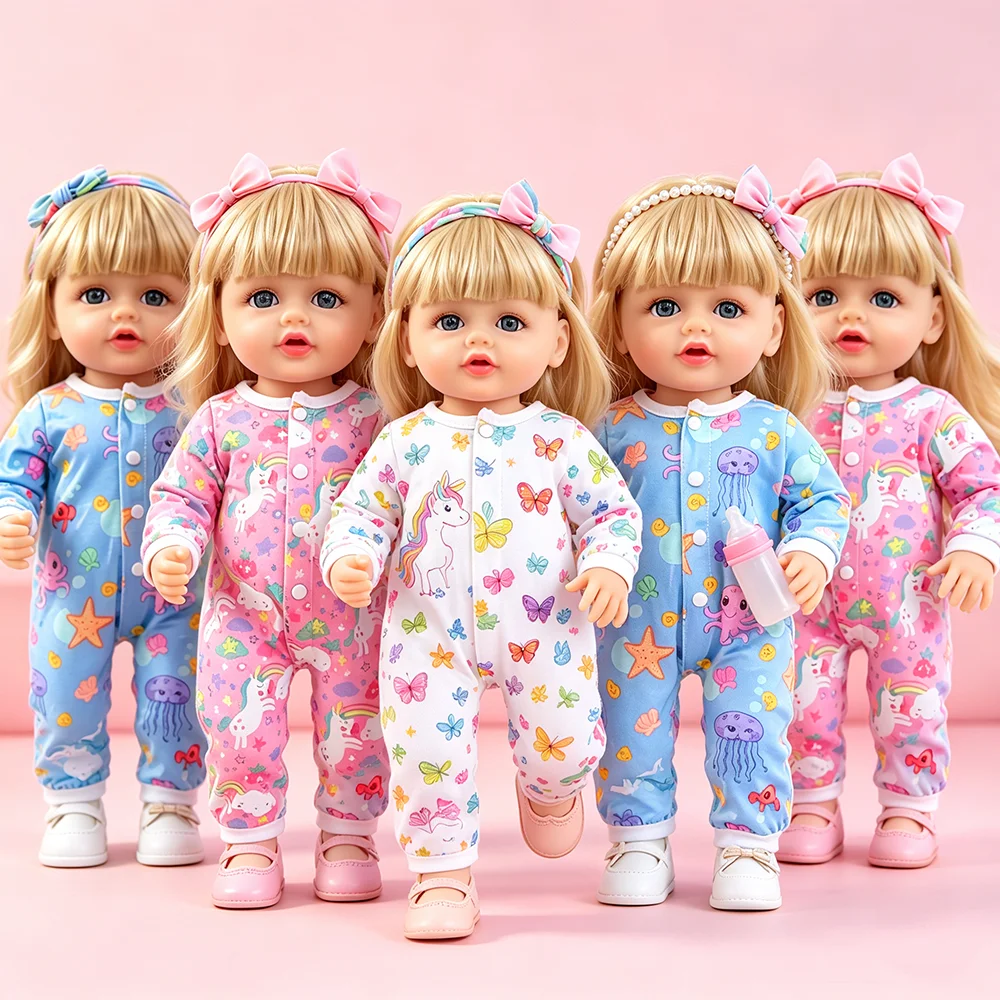 20 Inch Doll Cake and Animal Jumpsuit for Cute Spring and Autumn Outfits Suitable for 20 Inch Dolls, Doll Accessories
