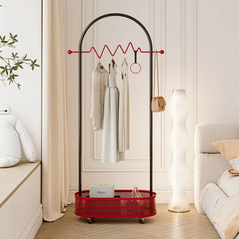 Storage Bedroom Clothes Rack Nordic Movable Design Hanger Clothing Racks Living Room Modern Colgadores De Ropa Furniture Home