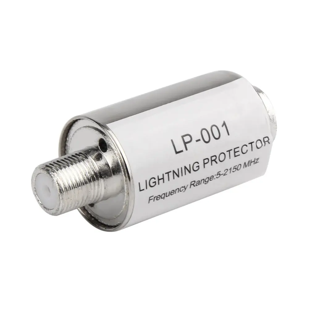 5-2150MHz Lightning Arrester Low Insertion Loss Surge Protecting Devices For CB Ham Receiver & TV Lightning-proof Gadgets